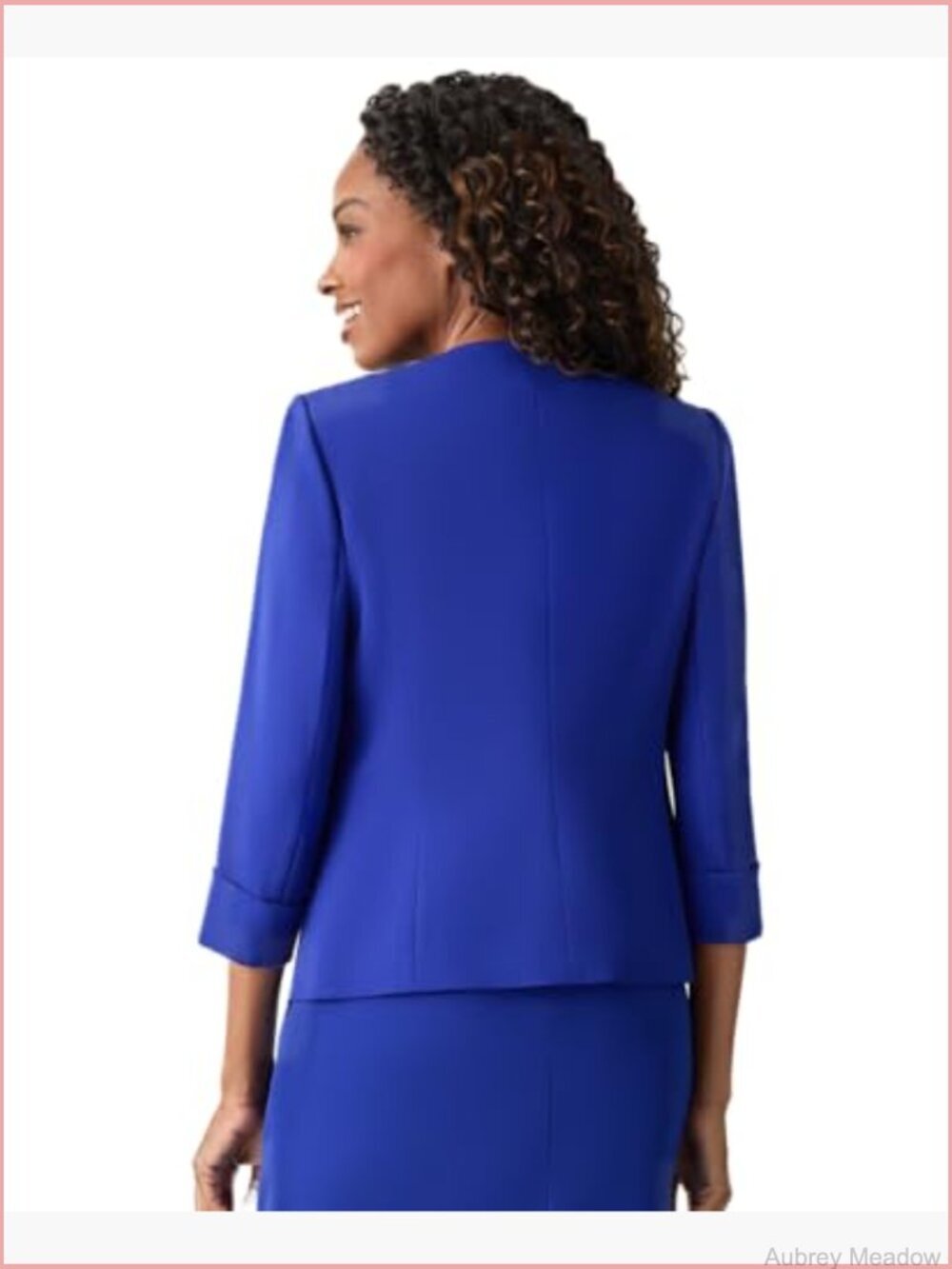 Petite Blazer with Rolled Cuff Sleeves - Office Wear - Picture 3 of 3